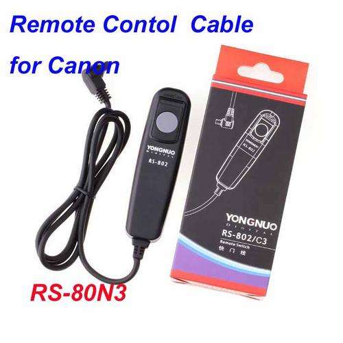 Yongnuo Remote Switch for Canon 1D Mark III 5D 7D 50D 40D 30D RS-80N3 RS-802/C3