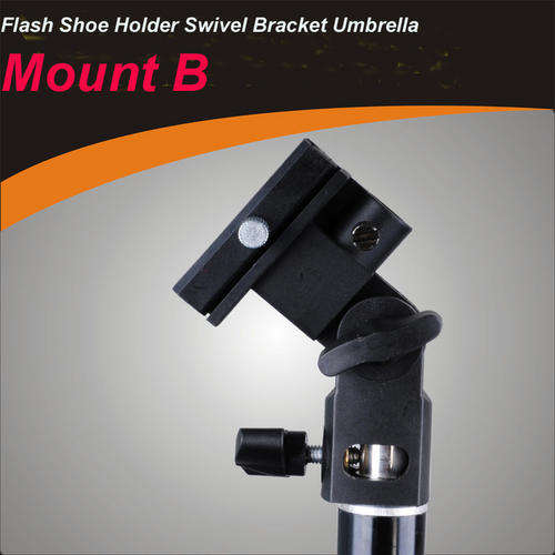 Flash Shoe Holder Swivel Bracket Umbrella Mount B