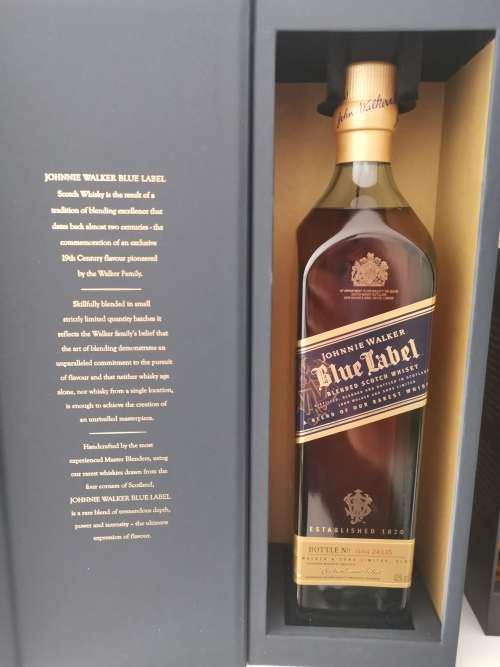 Johnnie Walker Blue label