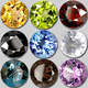 Absolutely Gorgeous Set of 9 Beautifully Different 100% Natural Gemstones 0.785cts in total