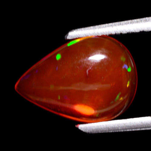 TERRIFIC MULTI FLASHING WELO ORANGE FIRE OPAL 1.42ct (play of colour)