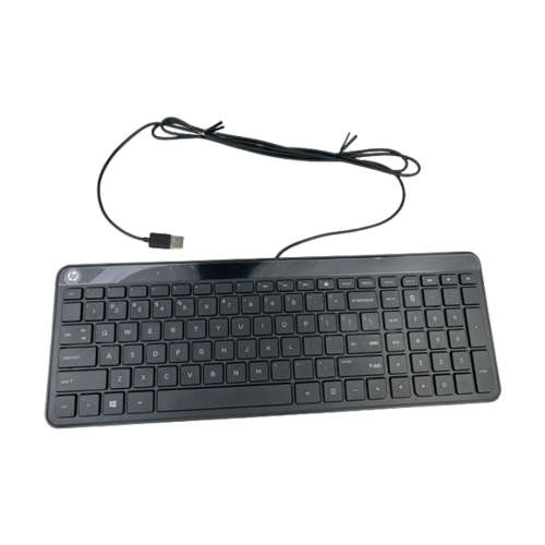 Genuine HP Wired Black Slim PC Keyboard