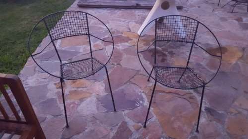 Retro wire patio chairs - COLLECTION ONLY