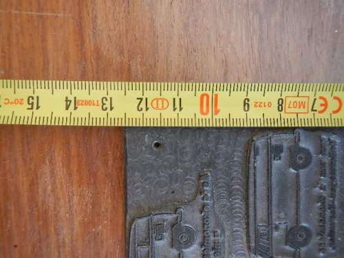 Rare printing plates of VW Kombi advert (2 of 2)