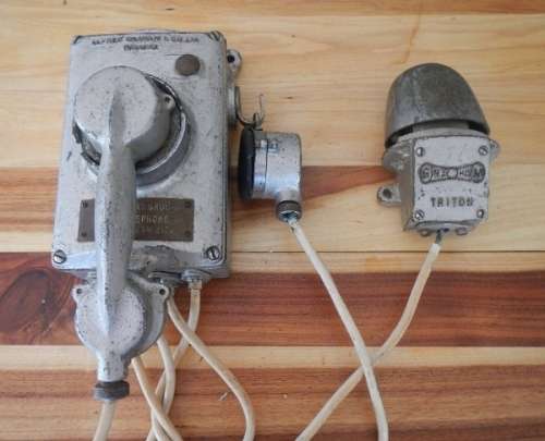 Alfred Graham ships telephone