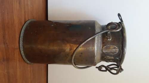 Brass plated milk can