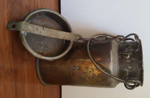 Brass plated milk can