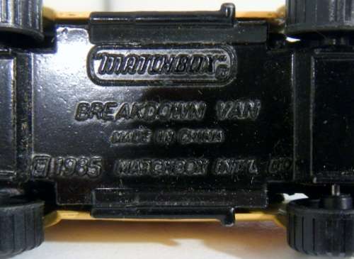 Matchbox Breakdown van