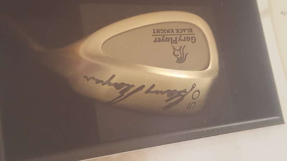 Autographed Gary Player gold club