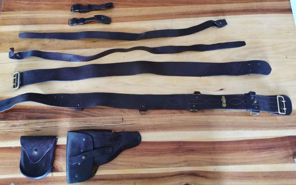 Sam Browne belt with accessories