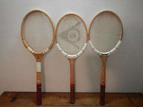 Vintage tennis racquets - "Vervaardig in Suid Afrika"