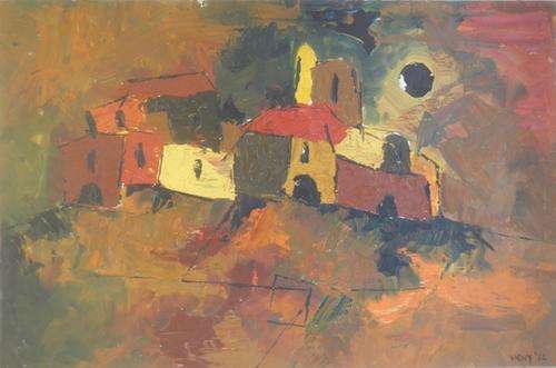 Abstract Township oil on board