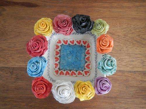 Beautifully made Roses bowl