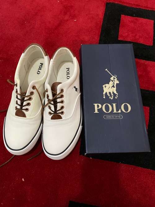 Polo Mens White Carl Contrast Sneakers