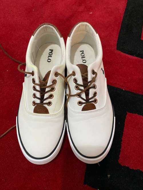 Polo Mens White Carl Contrast Sneakers