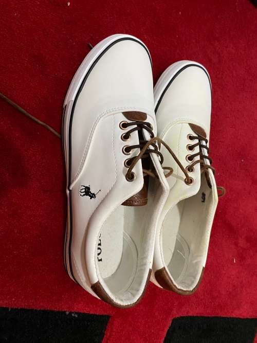 Polo Mens White Carl Contrast Sneakers