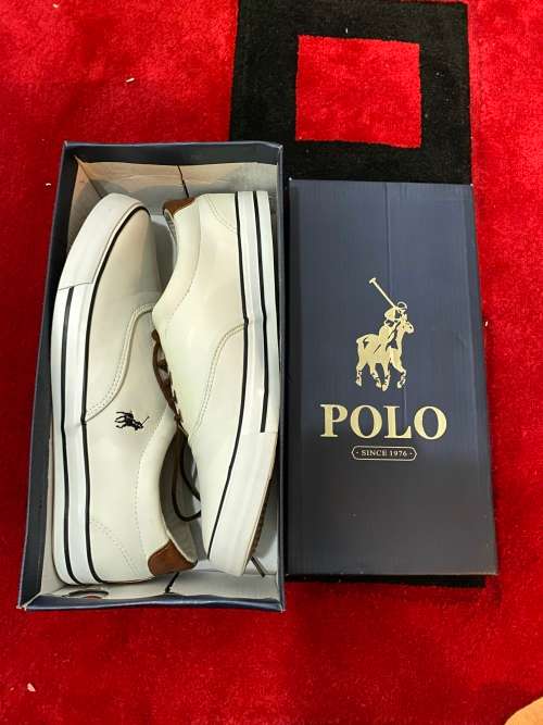 Polo Mens White Carl Contrast Sneakers