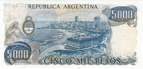 Argentina - 5000 pesos 1976-1983 UNC
