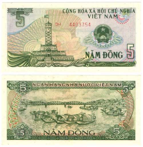 Vietnam - 5 dong 1985 UNC