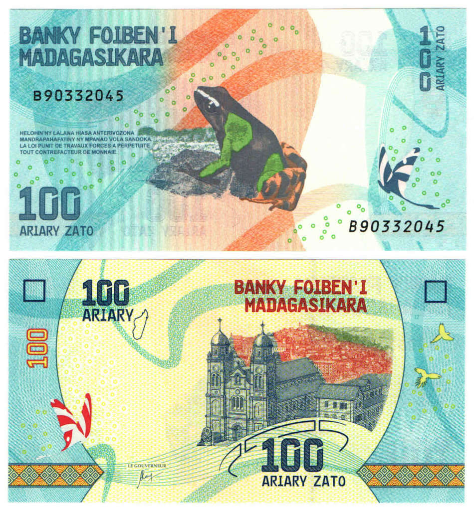 Madagascar - 100 Ariary 2017 UNC