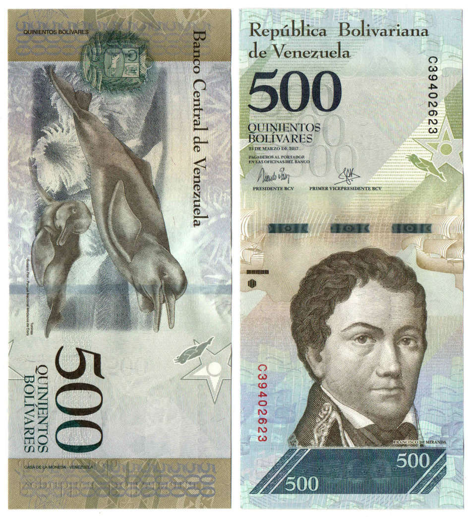 Venezuela - 500 Bolivares 2017 UNC