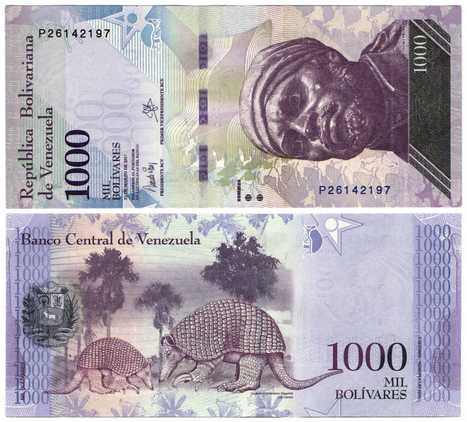 Venezuela - 1000 Bolivares 2017 UNC