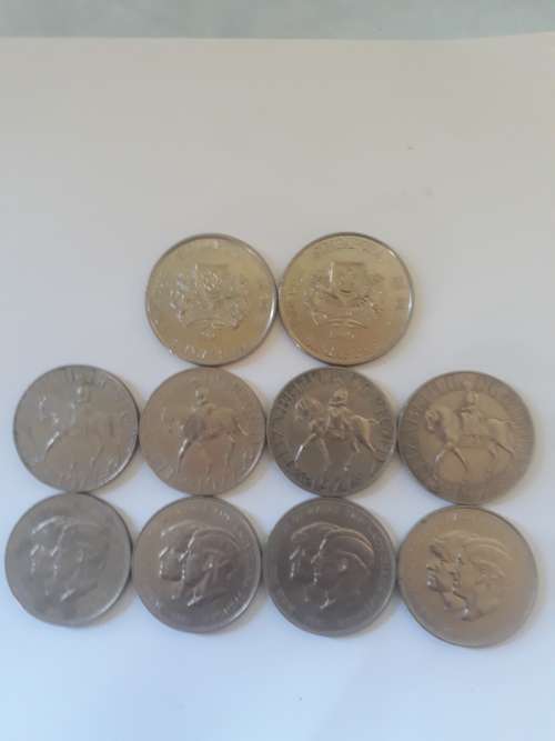 Lot of 10 crown size coins(Bid for lot)