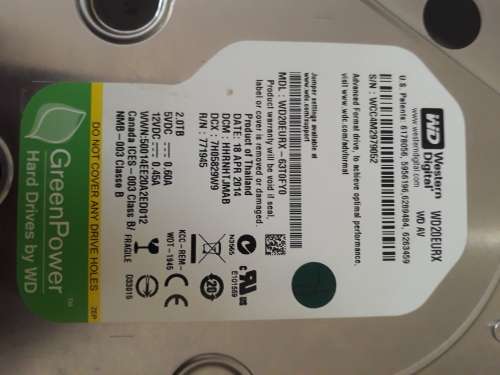 2TB Hard drive
