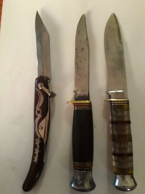 3 x Vintage knifes