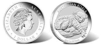 2012 Australia 1 oz Silver Koala BU in capsule - (Old Date)