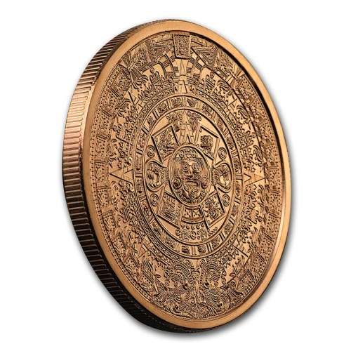 1 oz Copper Round - Aztec Calendar