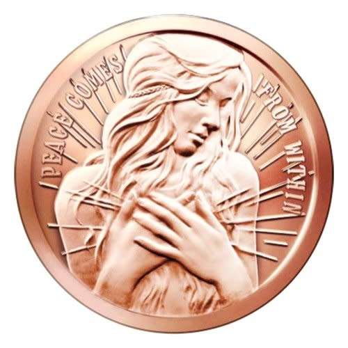 2021 - 1 oz Peace Within Copper Round