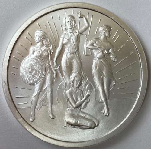 2021 - 1 oz Rising Virtues BU Silver Round
