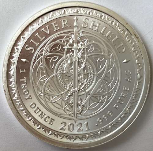 2021 - 1 oz Rising Virtues BU Silver Round