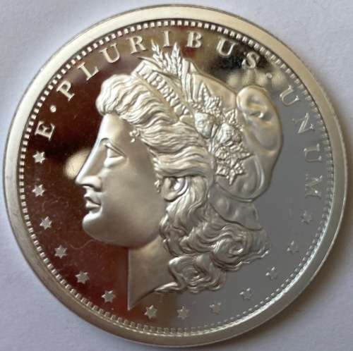 1 oz Morgan Silver Round .999