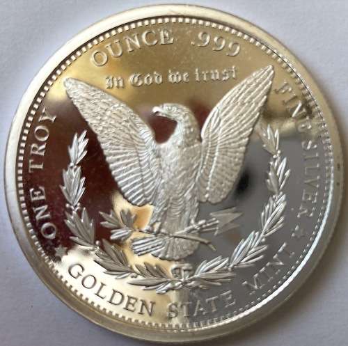 1 oz Morgan Silver Round .999