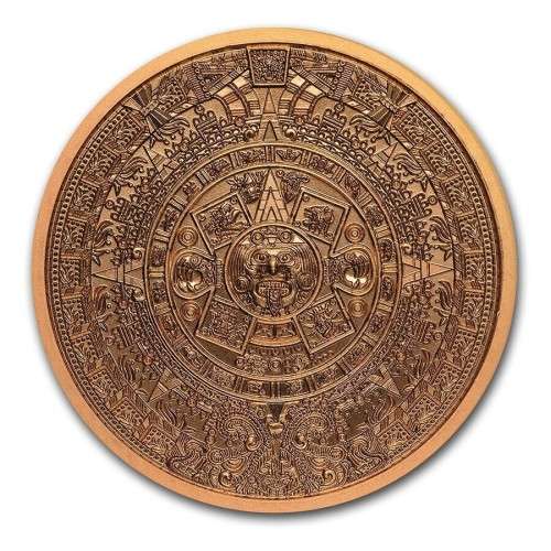 1 oz Copper Round - Aztec Calendar