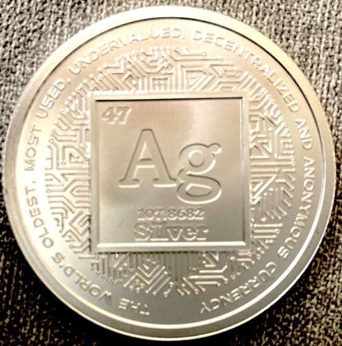 1 oz Silver Crypto BU Silver Round 2022