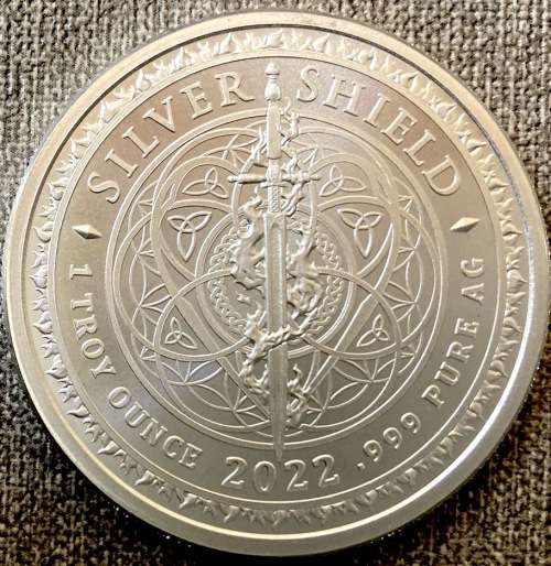 1 oz Silver Crypto BU Silver Round 2022