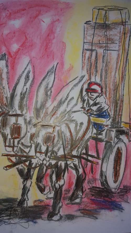 Original Selesho- BIG  Painting -X LARGE- 600MMX 420MM-VALUED AT R4000