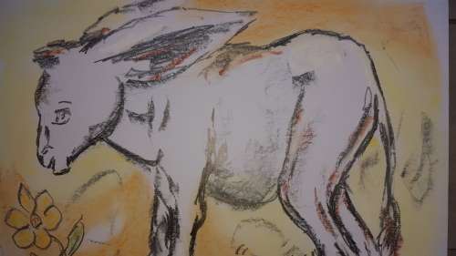 Original Selesho- BIG  Painting -X LARGE- 600MMX 420MM-VALUED AT R2000