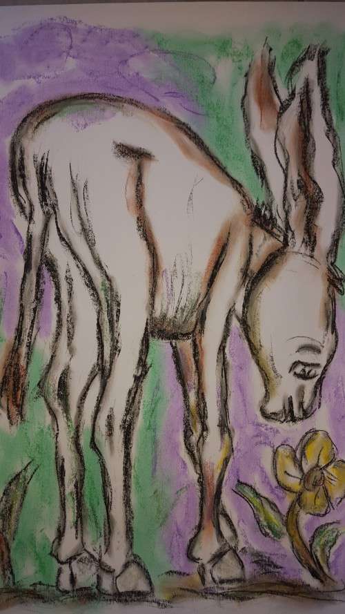 Original Selesho- BIG  Painting -X LARGE- 600MMX 420MM-VALUED AT R2000