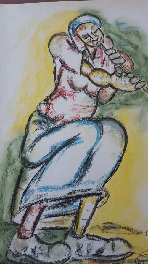 SELESHO  -X LARGE- 510MM X 640MM-VALUED AT R5000