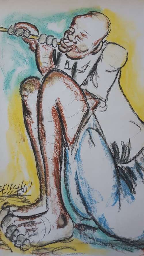 SELESHO  -X LARGE- 510MM X 640MM-VALUED AT R5000