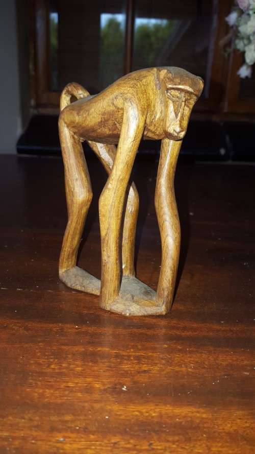 BABOON WOODEN CARVED-100mm x 150mm