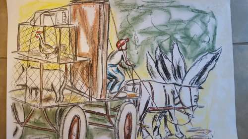 SELESHO  -X LARGE- 510MM X 640MM-VALUED AT R5000