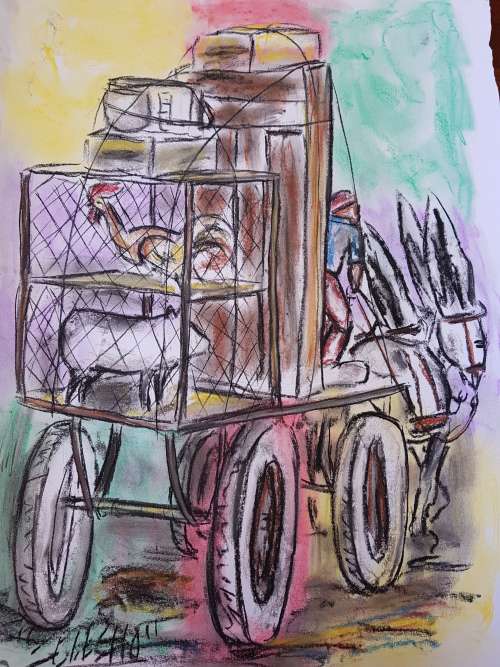 SELESHO  -X LARGE- 600MM X 430MM-VALUED AT R5000