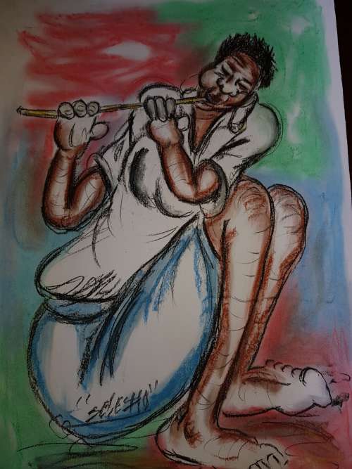 SELESHO  -X LARGE-APPROX.510MM X 640MM-VALUED AT R5000