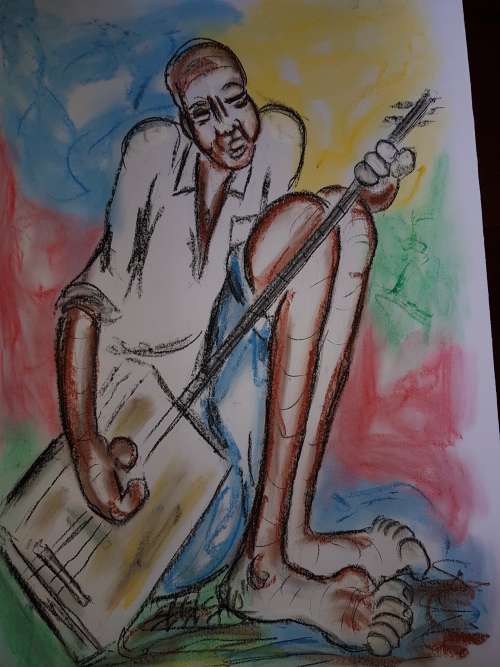 SELESHO  -X LARGE-APPROX.510MM X 640MM-VALUED AT R5000