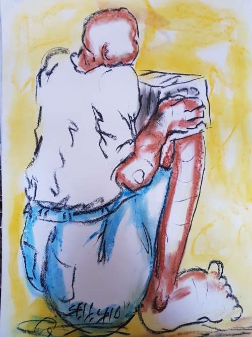 SELESHO  -X LARGE-APPROX.430MM X 610MM-VALUED AT R5000